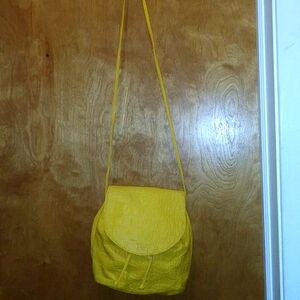 Vintage Gator Print Vegan Bucket Purse